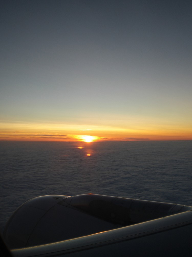 Sonnenuntergang im Wattebällchen - Meer