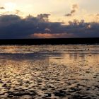 Sonnenuntergang im Wattenmeer