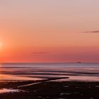 Sonnenuntergang im Wattenmeer