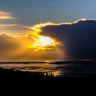 Sonnenuntergang im Wattenmeer