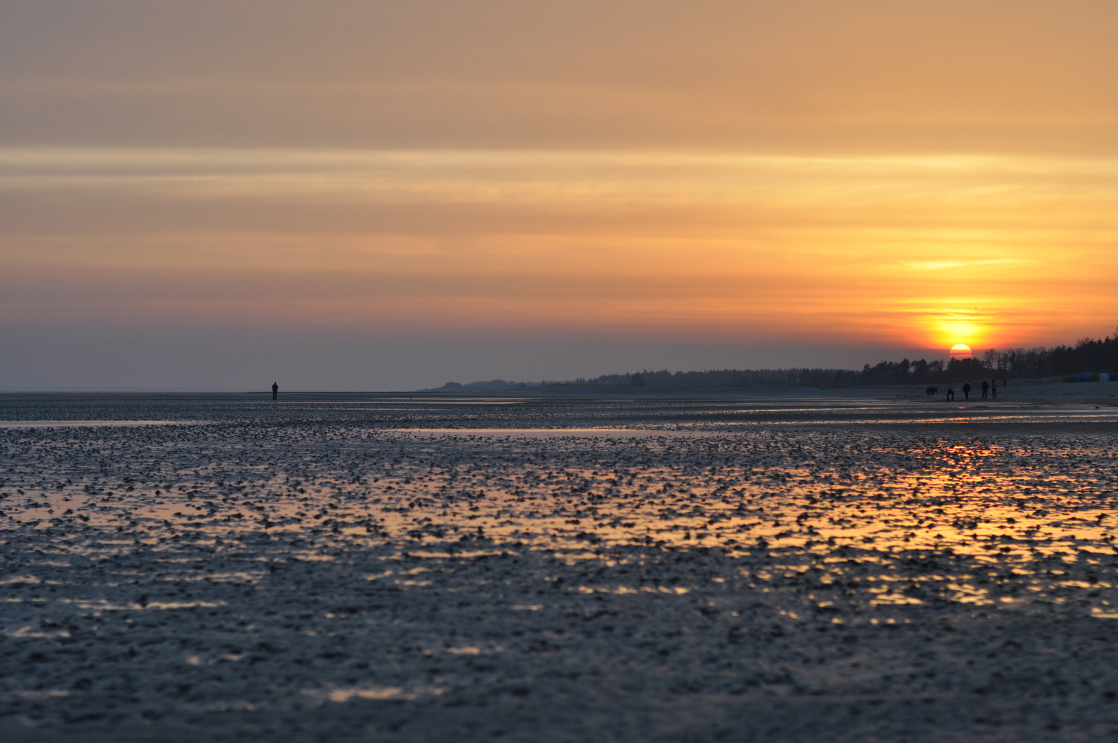 sonnenuntergang im wattenmeer....