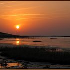 Sonnenuntergang im Wattenmeer