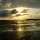 Sonnenuntergang im Wattenmeer (Föhr Sept.08)