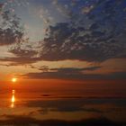 Sonnenuntergang im Wattenmeer vor Cuxhaven