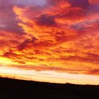 Sonnenuntergang im Weinviertel ...