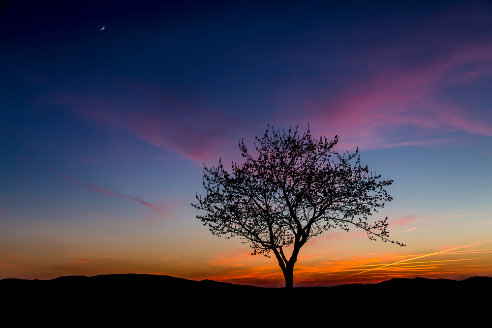 Sonnenuntergang im Weserbergland