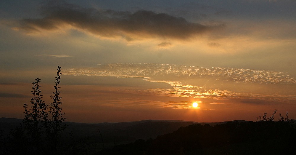 Sonnenuntergang im Weserbergland 2