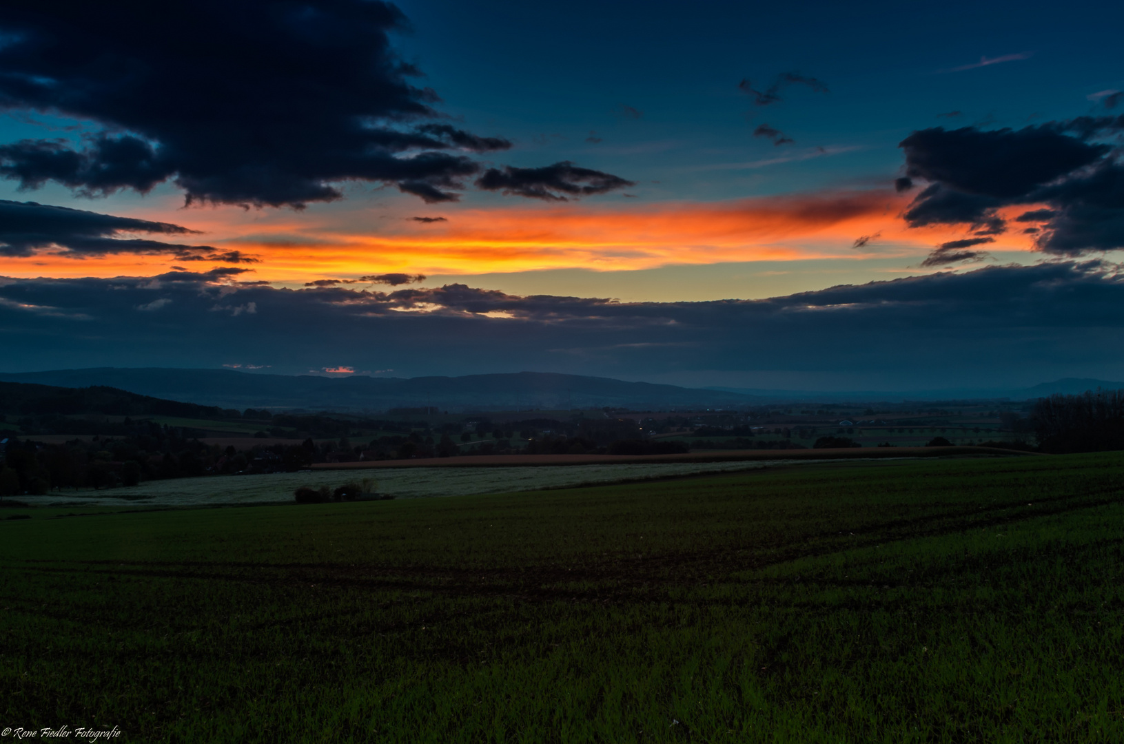 Sonnenuntergang im Weserbergland