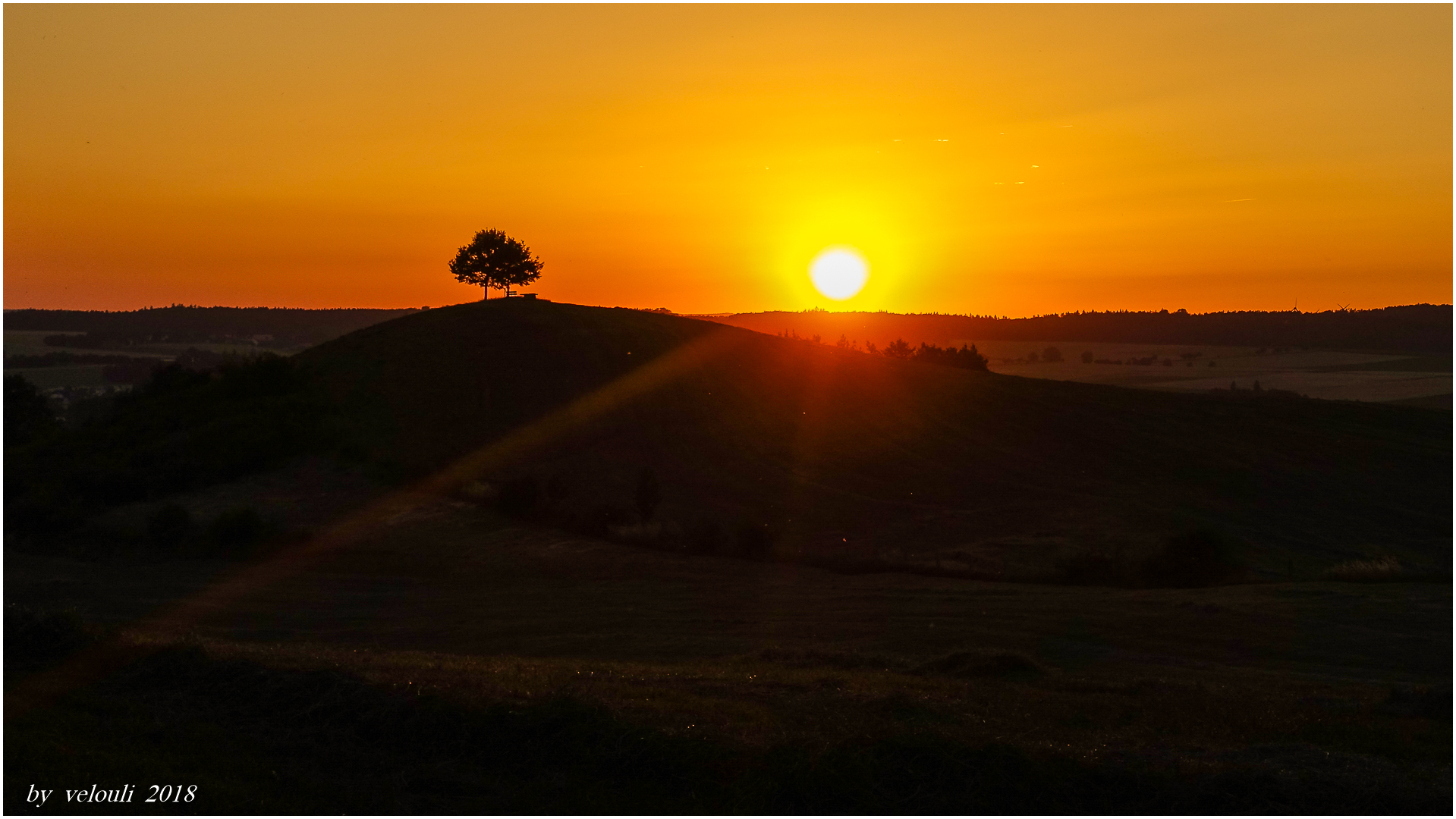 Sonnenuntergang im Weserbergland