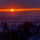 Sonnenuntergang im Wesertal