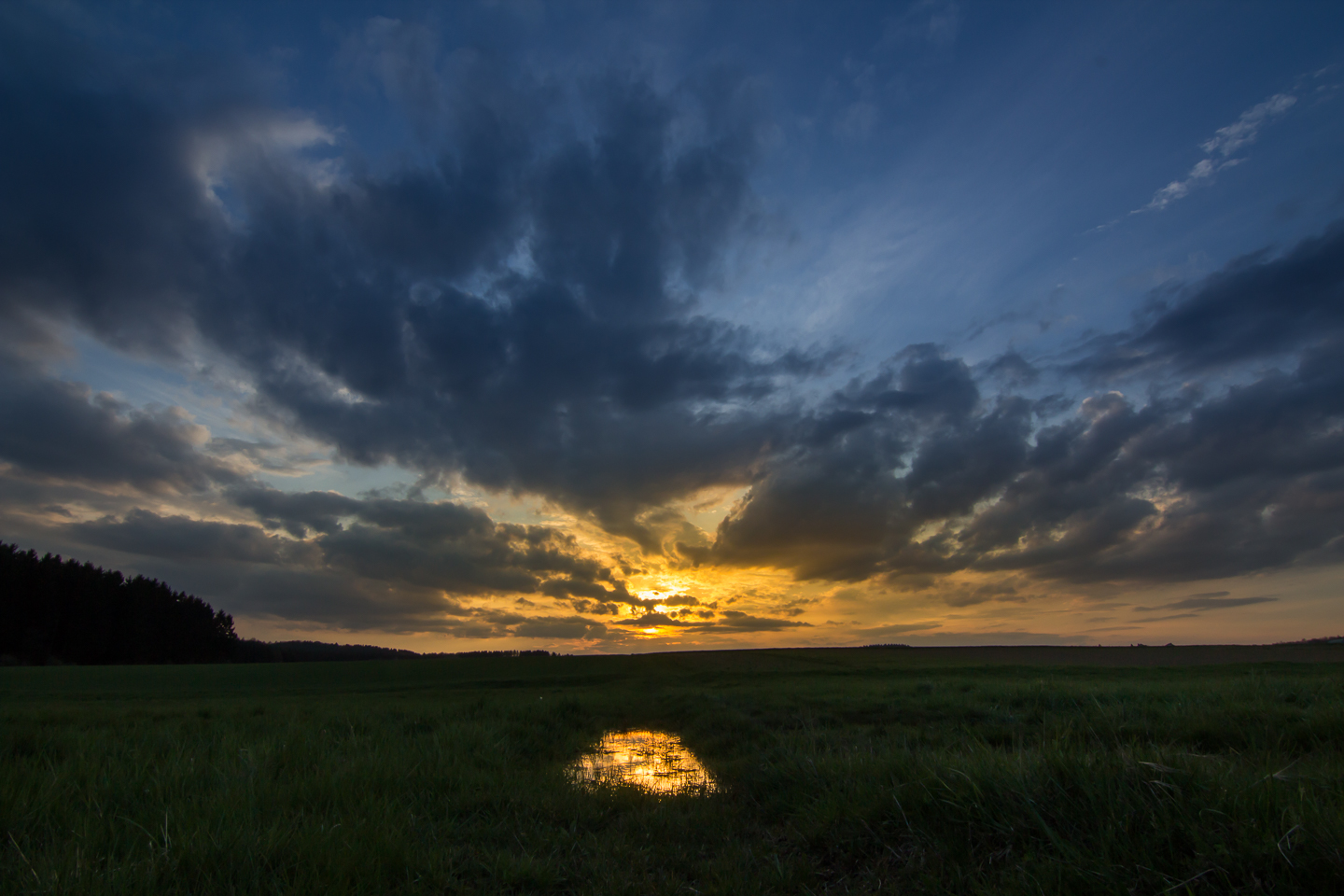 Sonnenuntergang im Westerwald