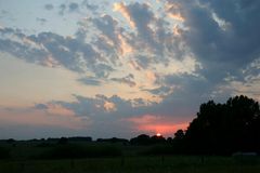 Sonnenuntergang im Westerwald