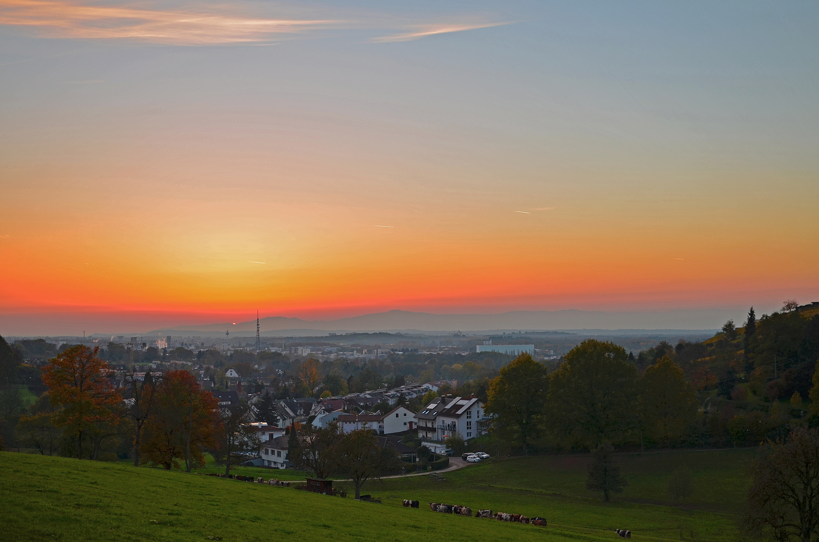 Sonnenuntergang im Wildtal