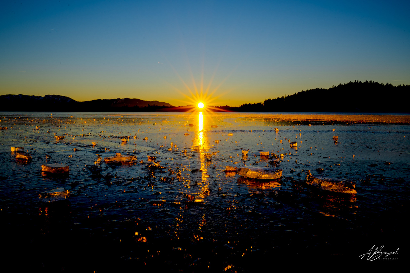 Sonnenuntergang im Winter