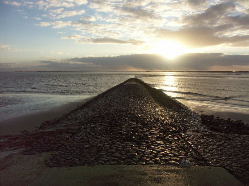 Sonnenuntergang im Winter 07 auf Baltrum