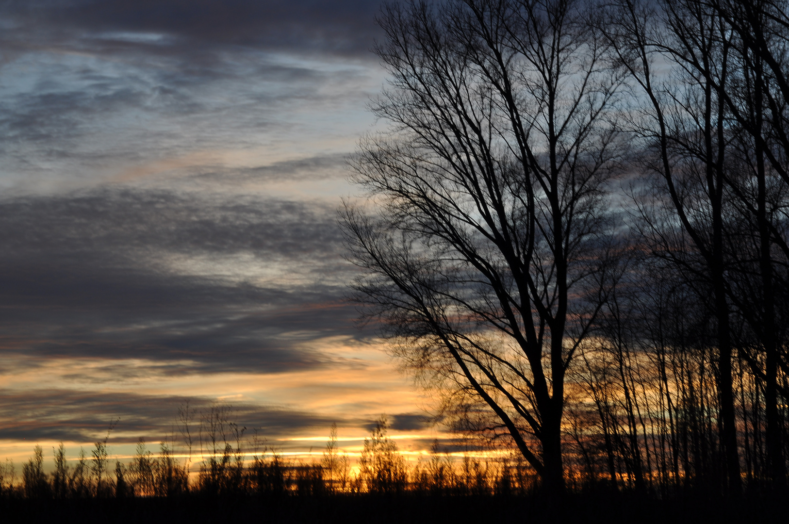 Sonnenuntergang im Winter 2