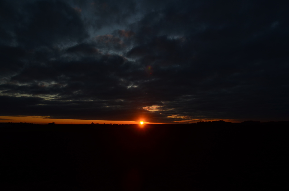 Sonnenuntergang im Winter 2011 ... wer hätte das erwartet?