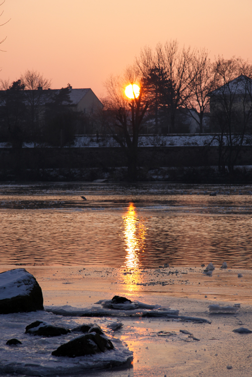 Sonnenuntergang im Winter