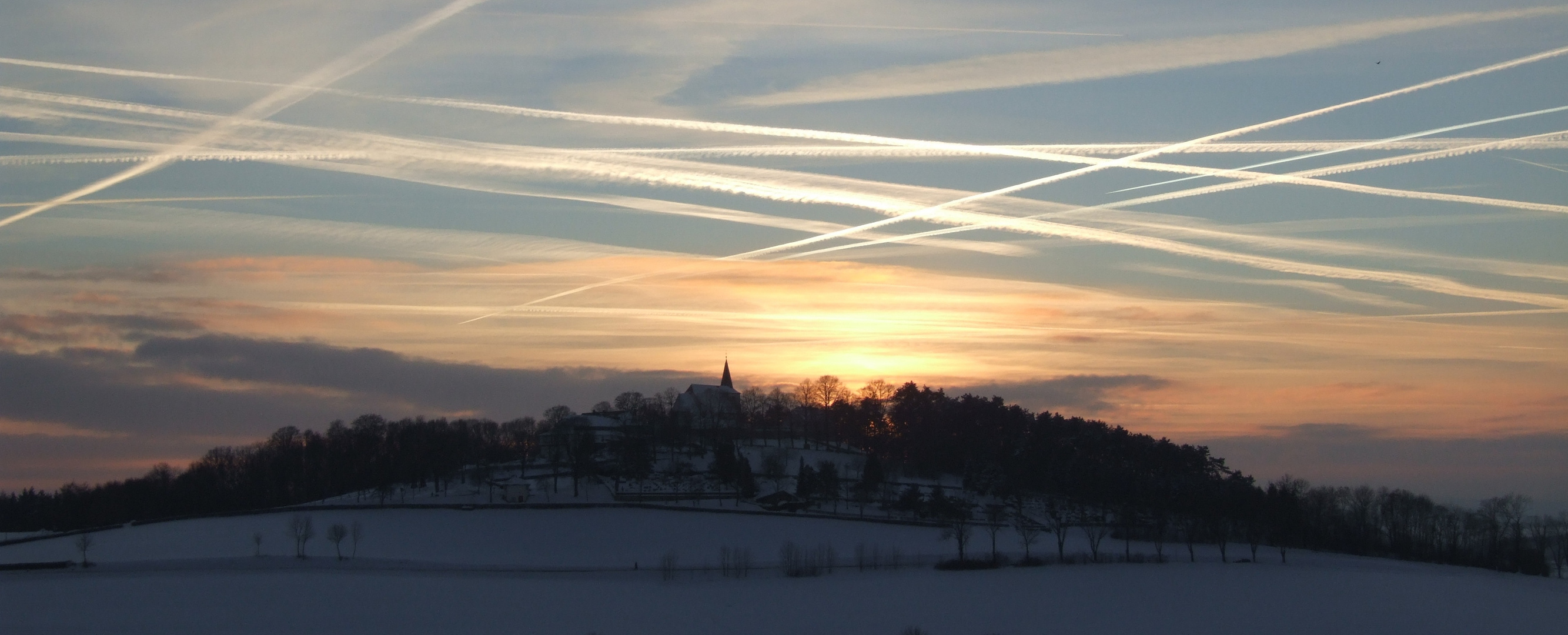 Sonnenuntergang im Winter