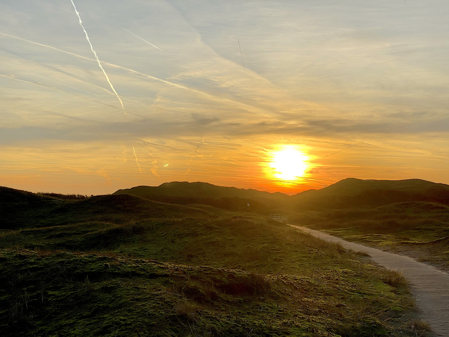 Sonnenuntergang im Winter