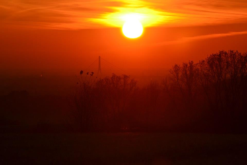 Sonnenuntergang im Winter