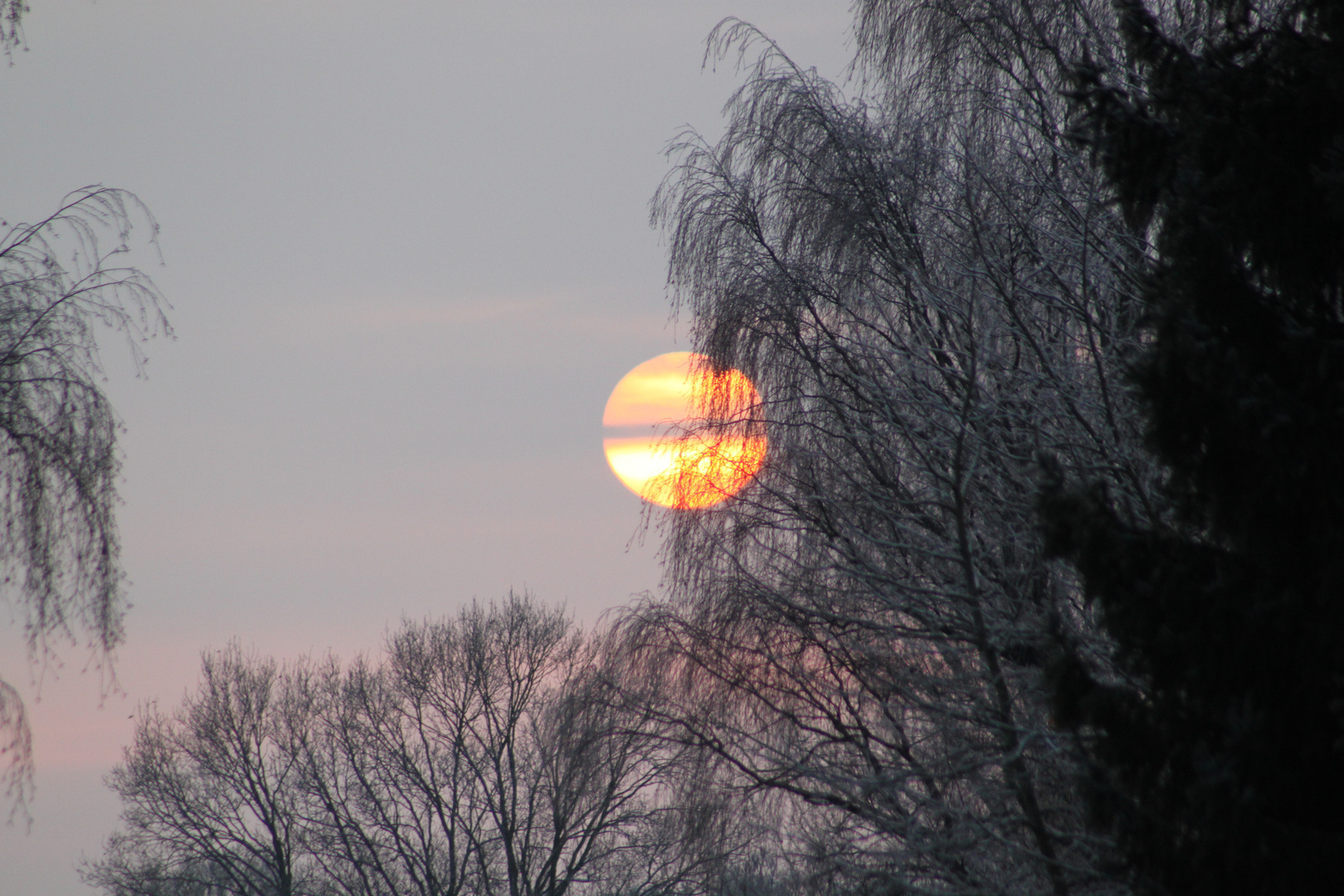 Sonnenuntergang im Winter