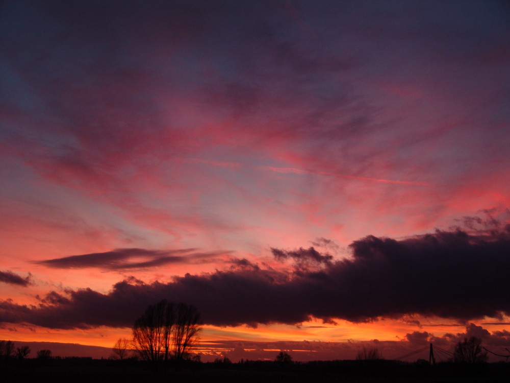 Sonnenuntergang im Winter