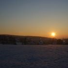 Sonnenuntergang im Winter