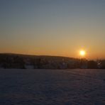 Sonnenuntergang im Winter