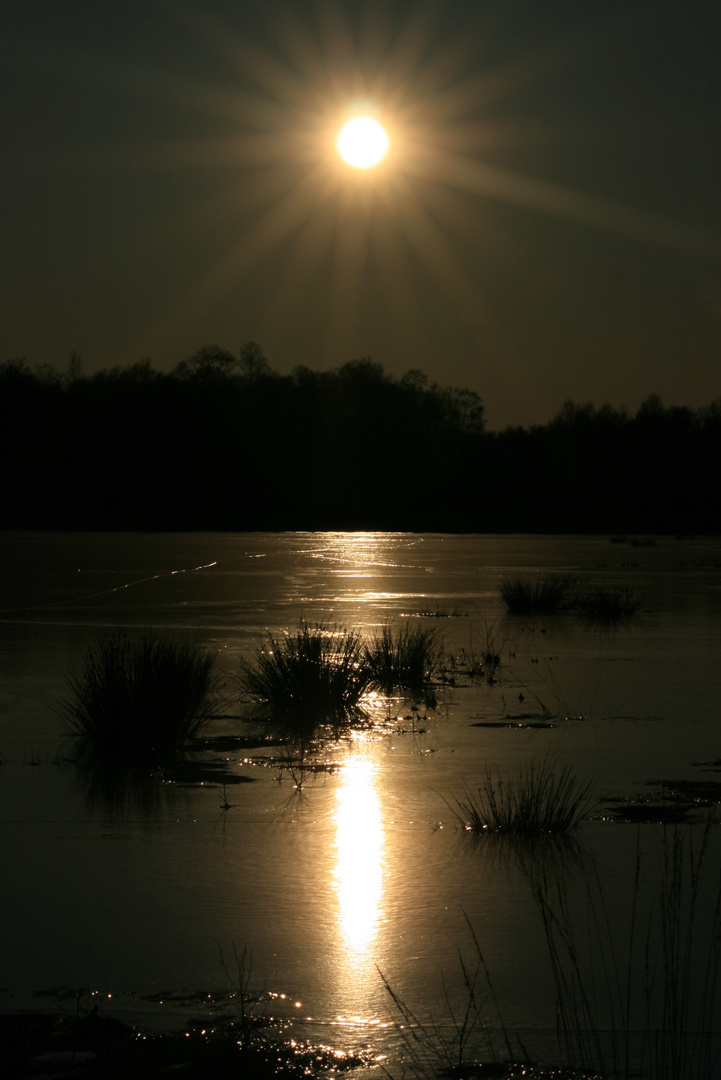 Sonnenuntergang im Winter