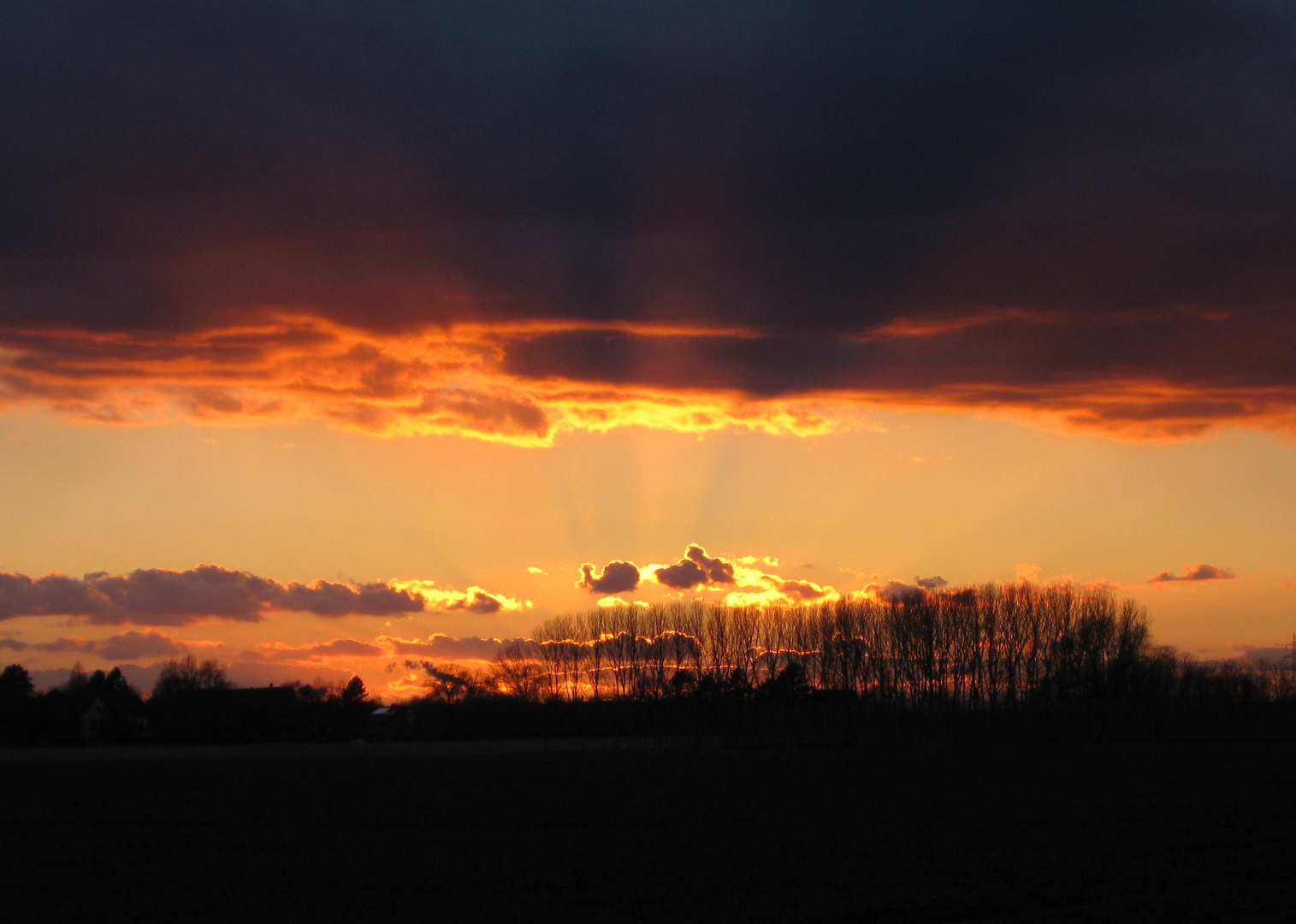 Sonnenuntergang im Winter