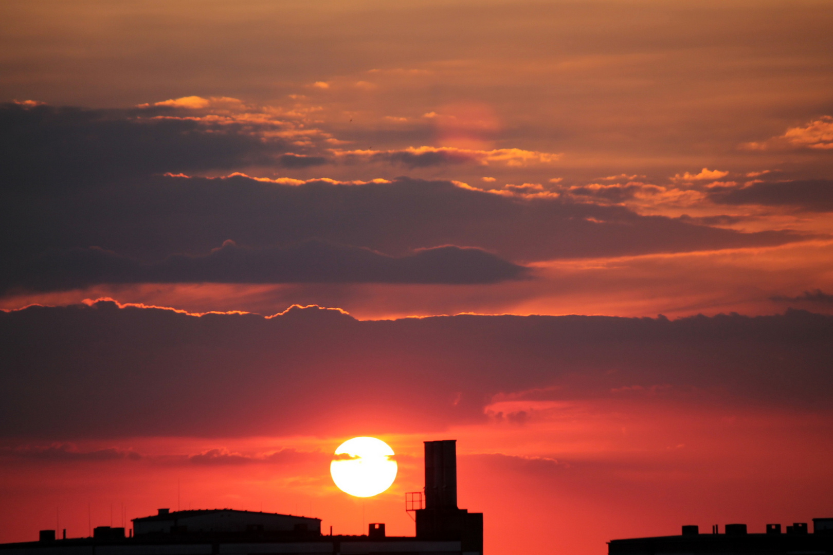 Sonnenuntergang im Winter