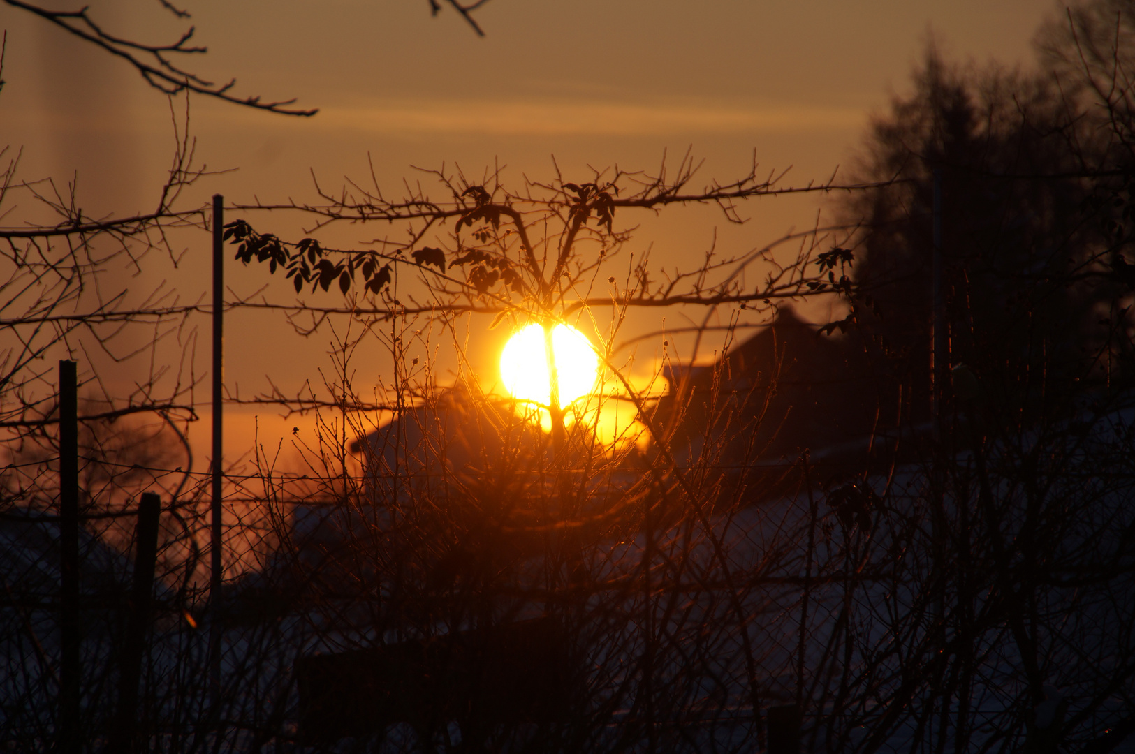 Sonnenuntergang im Winter