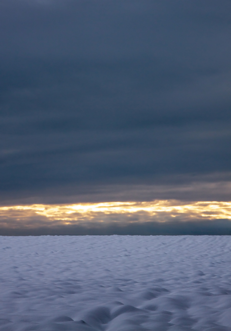 Sonnenuntergang im Winter