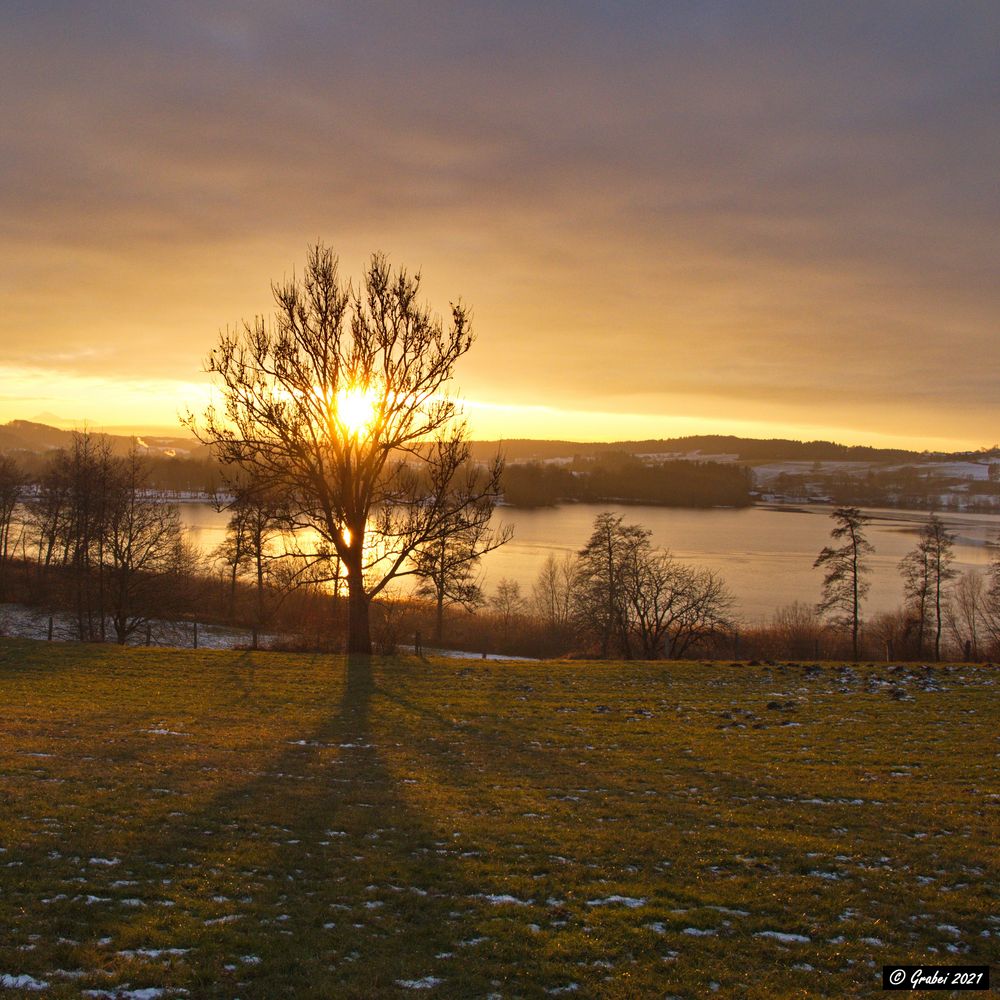 Sonnenuntergang im Winter