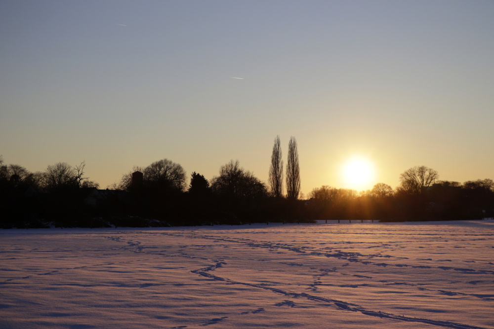 Sonnenuntergang im Winter - Bild 1