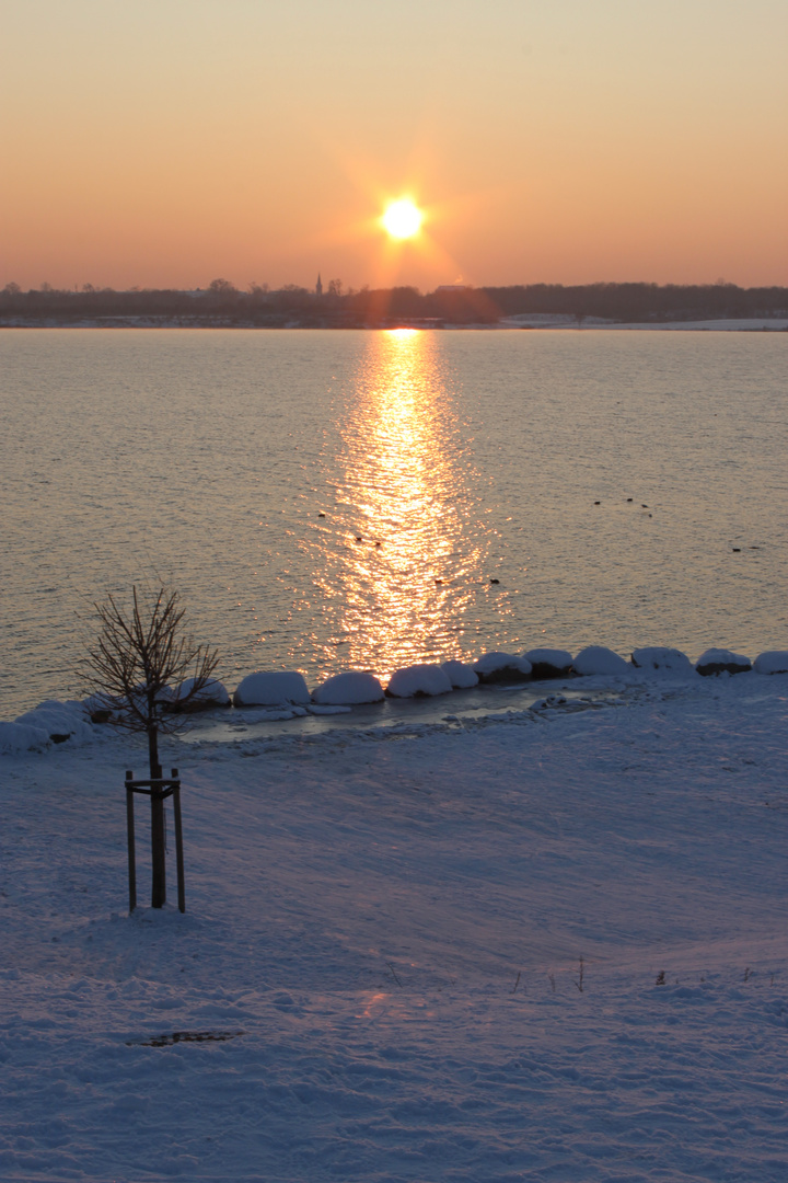 Sonnenuntergang im Winter