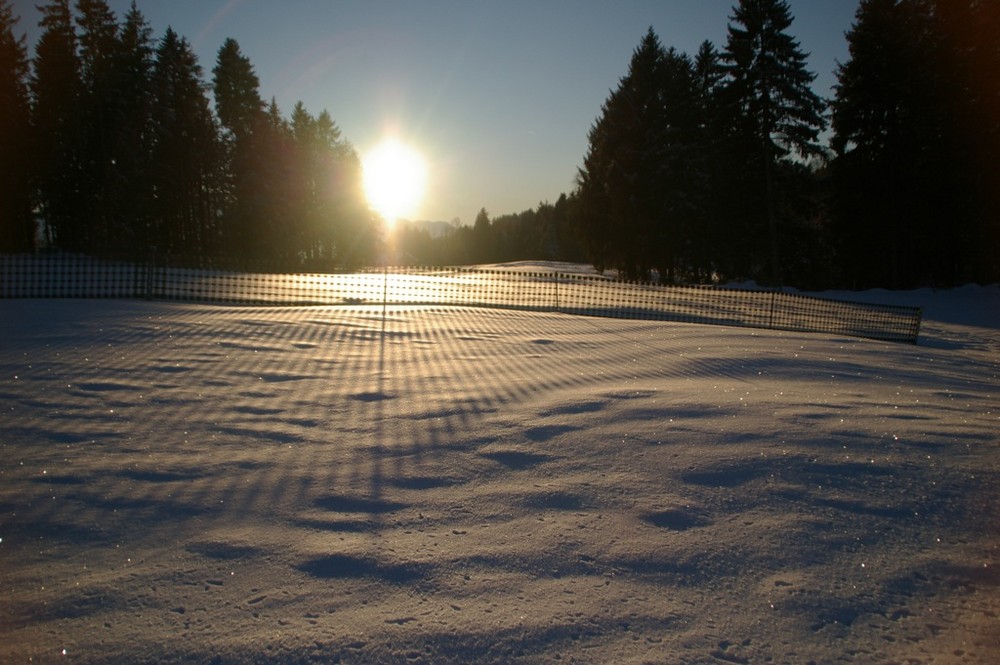 Sonnenuntergang im Winter