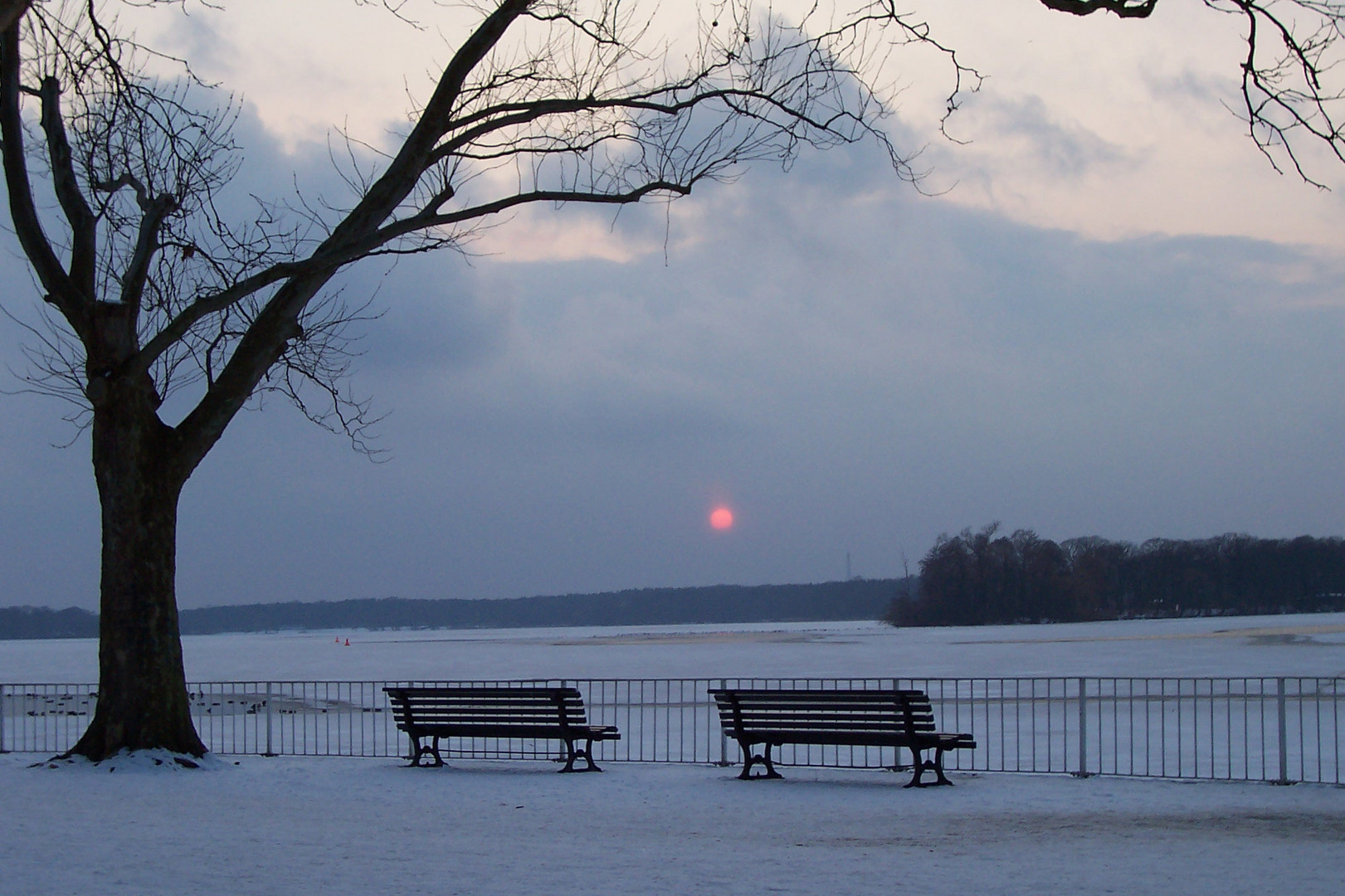 Sonnenuntergang im Winter