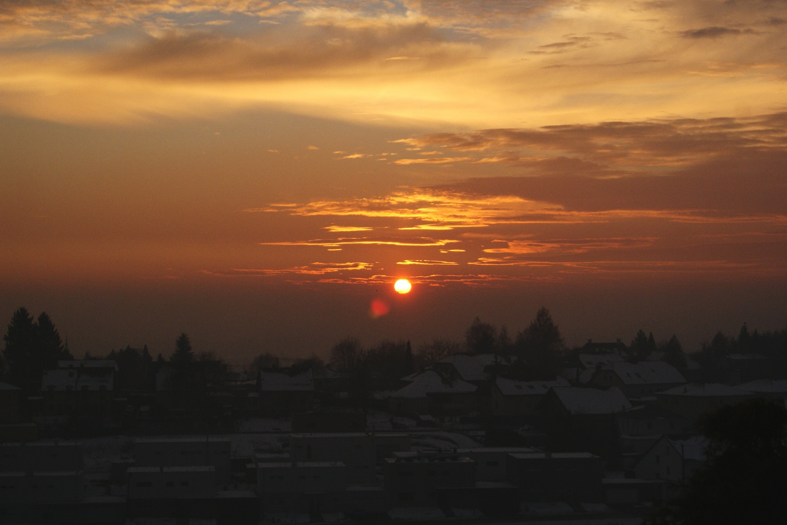 Sonnenuntergang im Winter