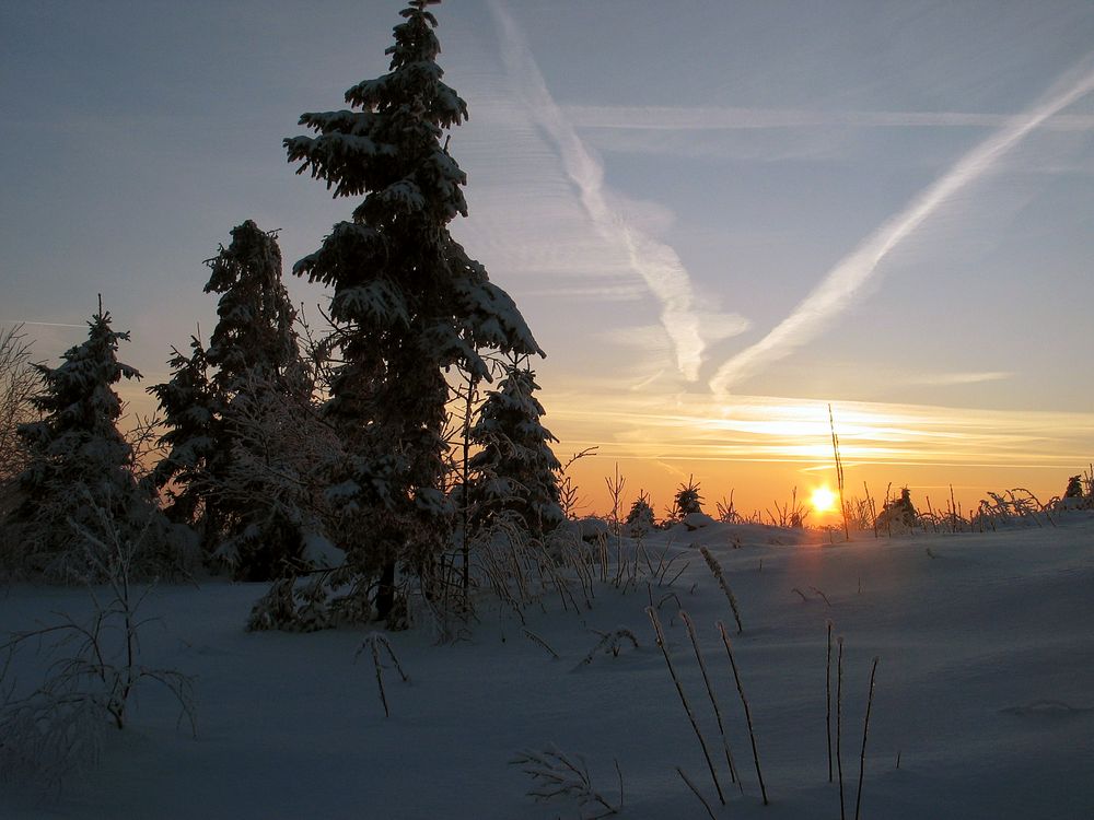 Sonnenuntergang im Winter von Donauwalzer 