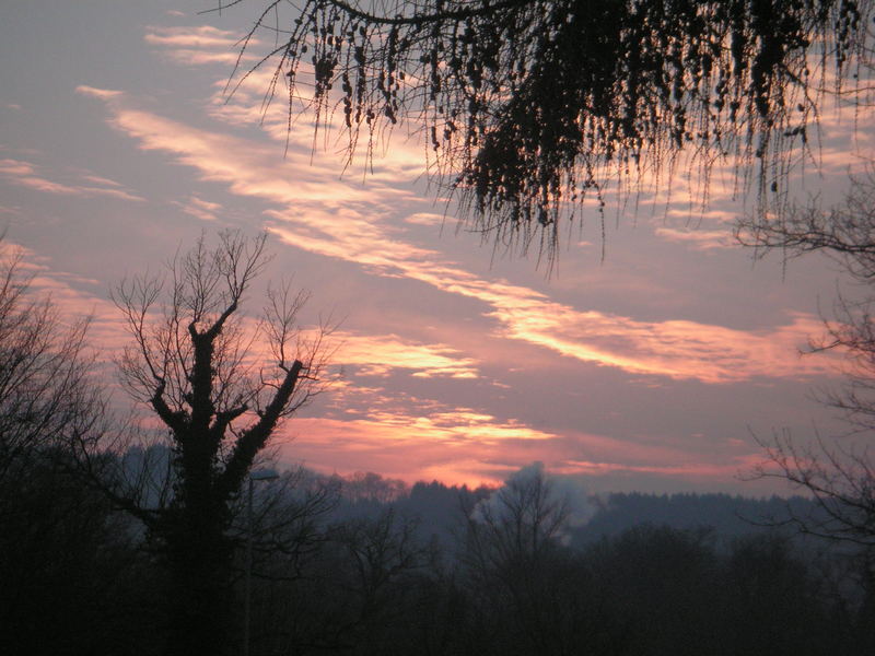 Sonnenuntergang im Winter