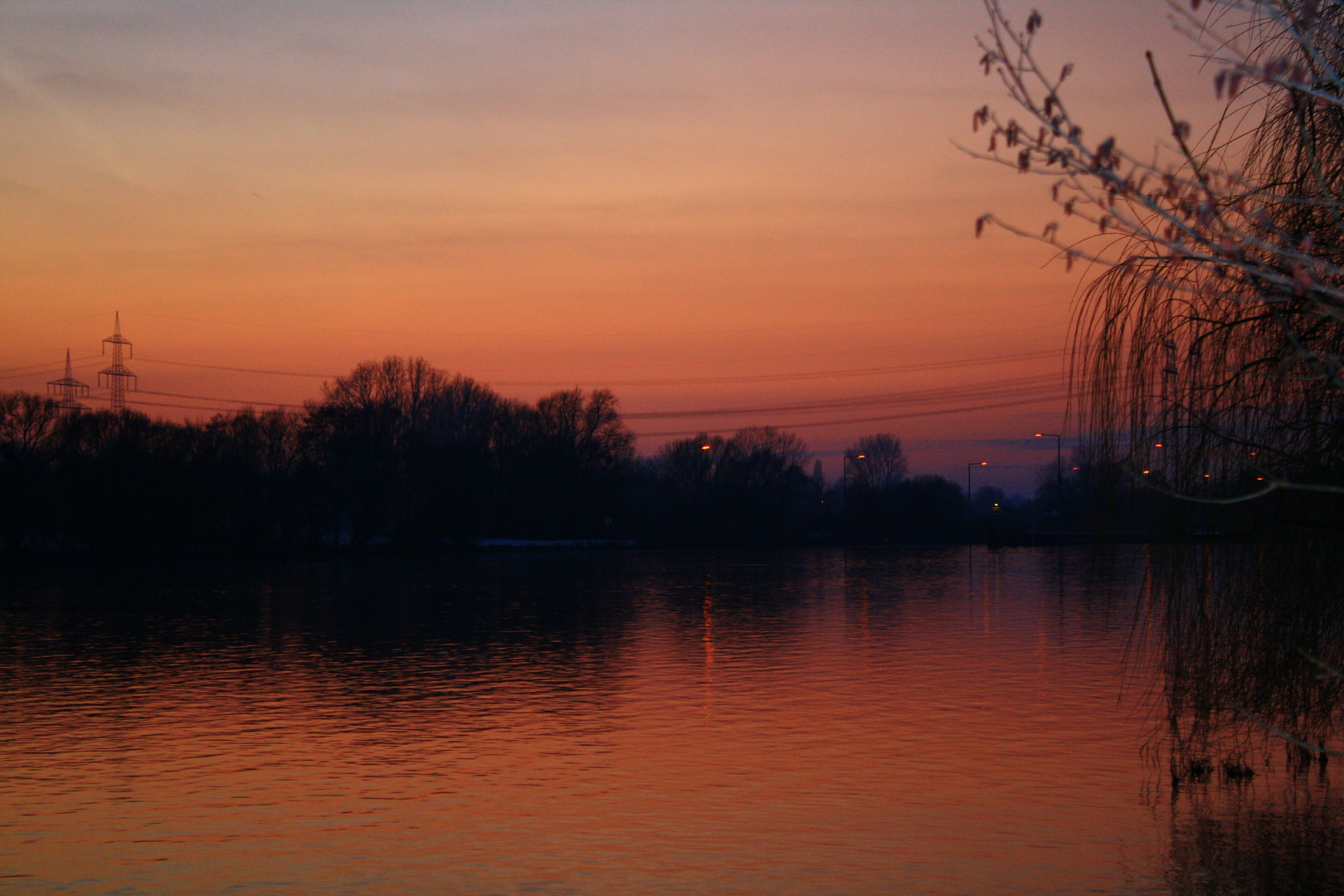 Sonnenuntergang im Winter