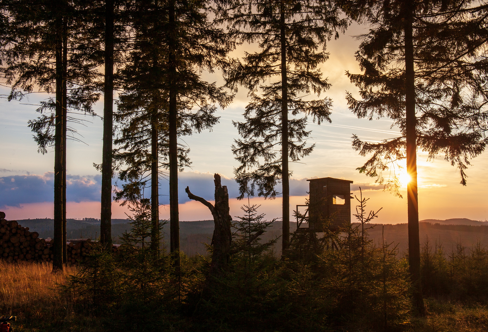 Sonnenuntergang im Wittgensteiner Land