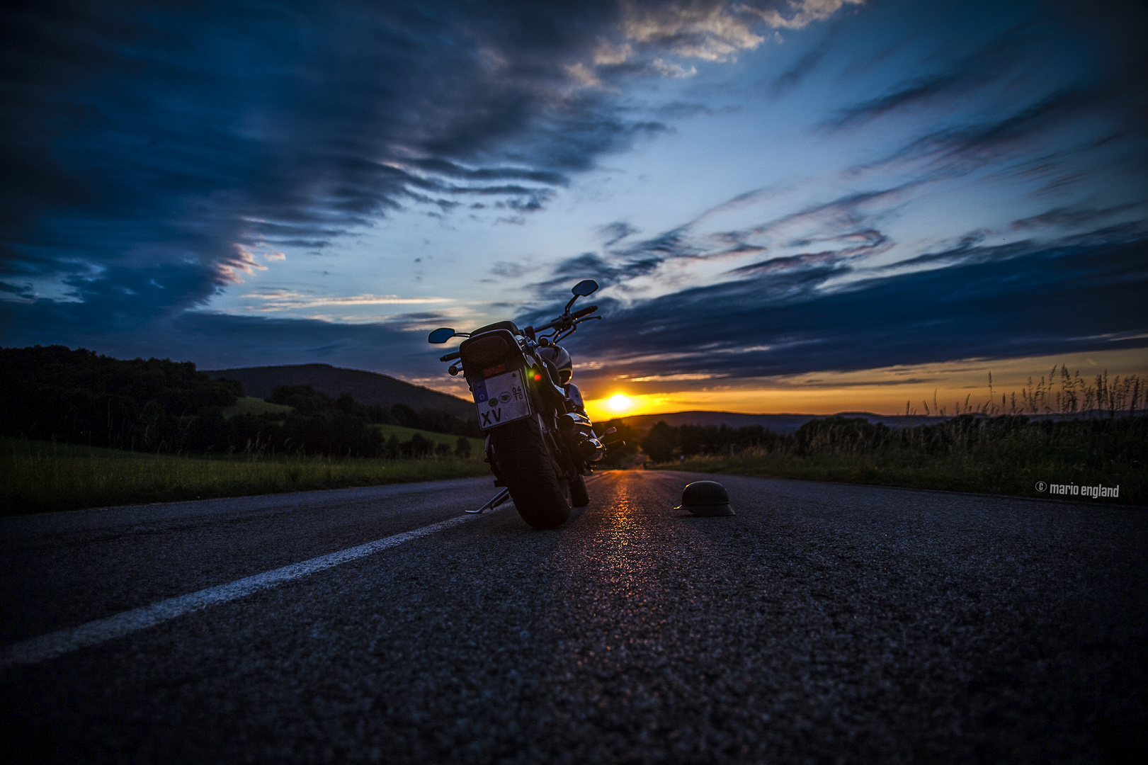 Sonnenuntergang im Zittauer Gebirge