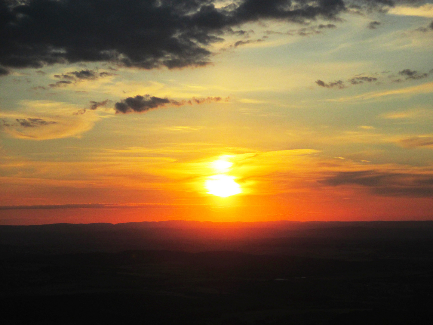 Sonnenuntergang im Zollernalbkreis 1