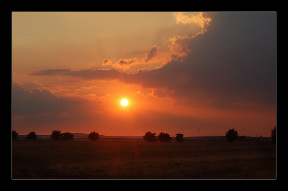 Sonnenuntergang im Zülpicher Land