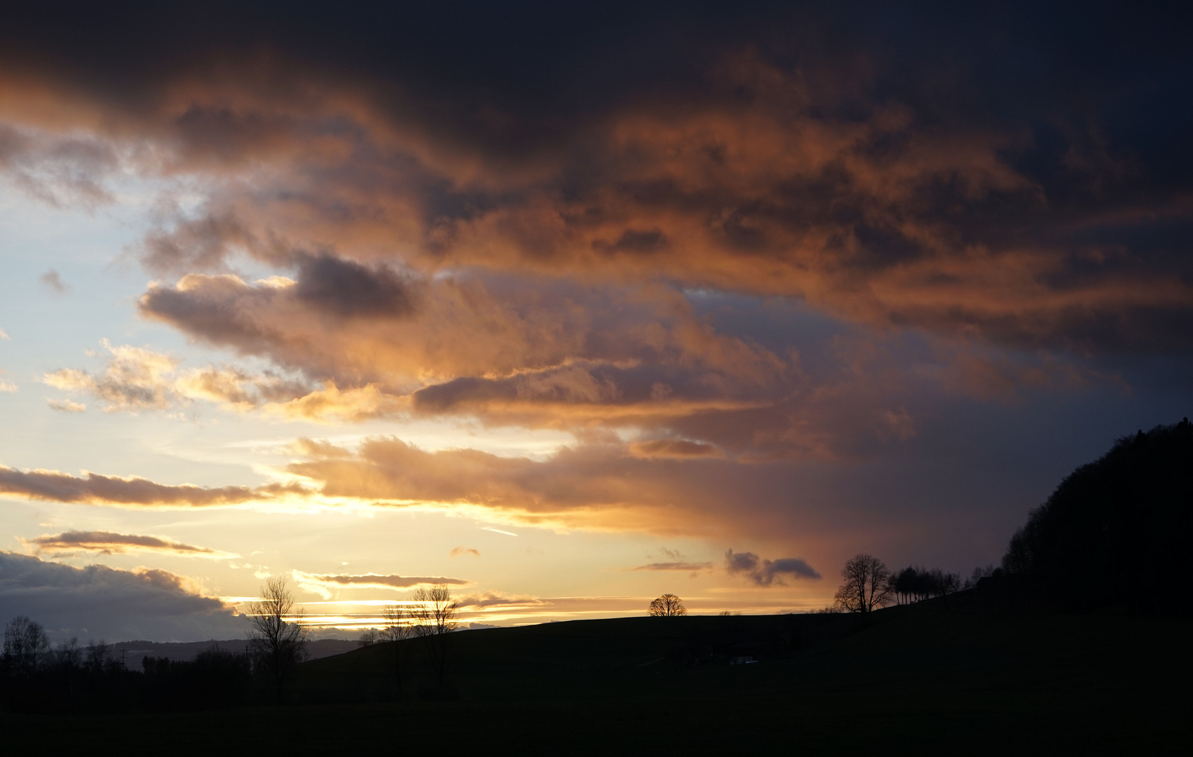 Sonnenuntergang im Zürcher Oberland