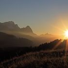 Sonnenuntergang im Zugspitzland