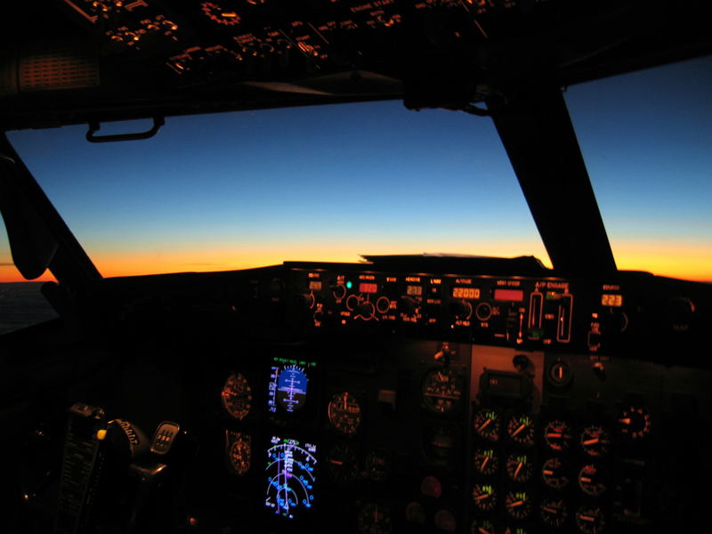 Sonnenuntergang in 7000 Metern